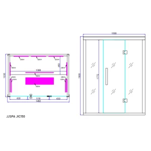 Piano per la sauna JIC150.