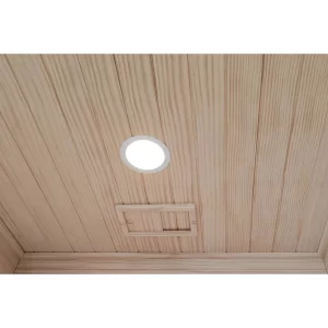 La luce nella sauna finlandese JFO.