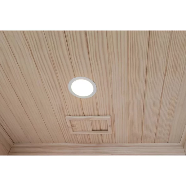 La luce nella sauna finlandese JFO.
