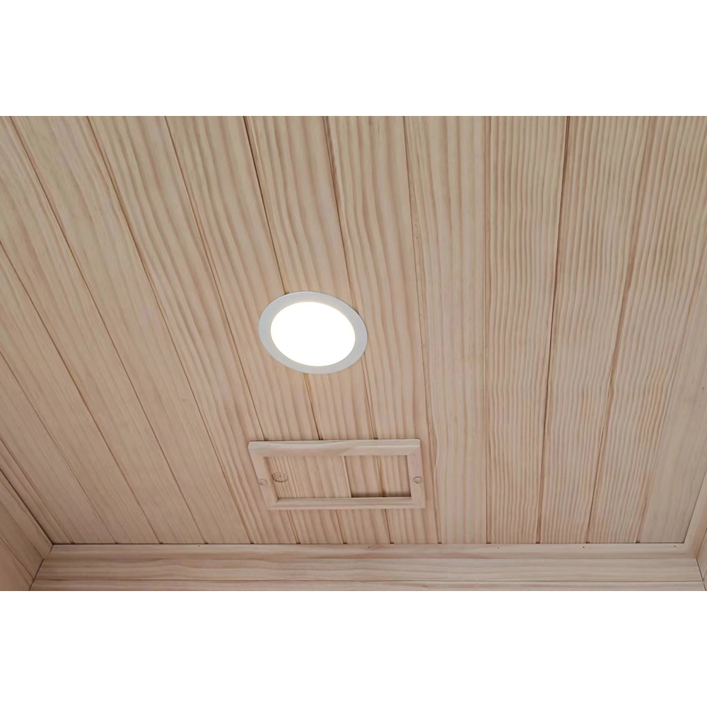La luce nella sauna finlandese JFO.