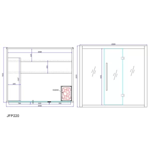 Piano per la sauna JFP220.