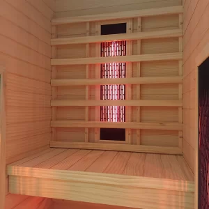 Riscaldamento posteriore nella sauna JIO90.