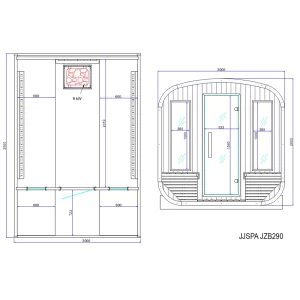 Piano per la sauna JZB290.